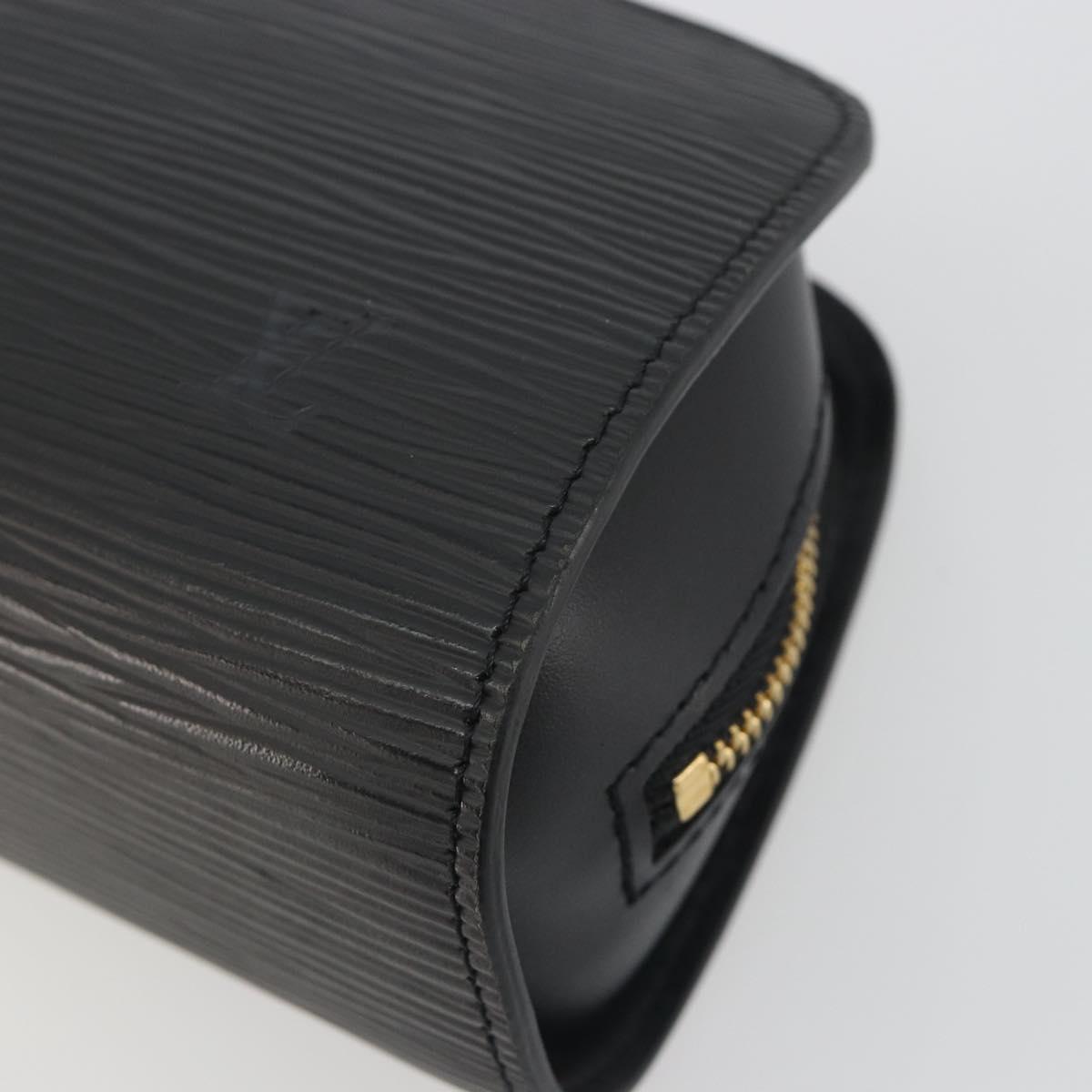 LOUIS VUITTON Epi Dauphine PM Pouch Black M48442 LV Auth kk698