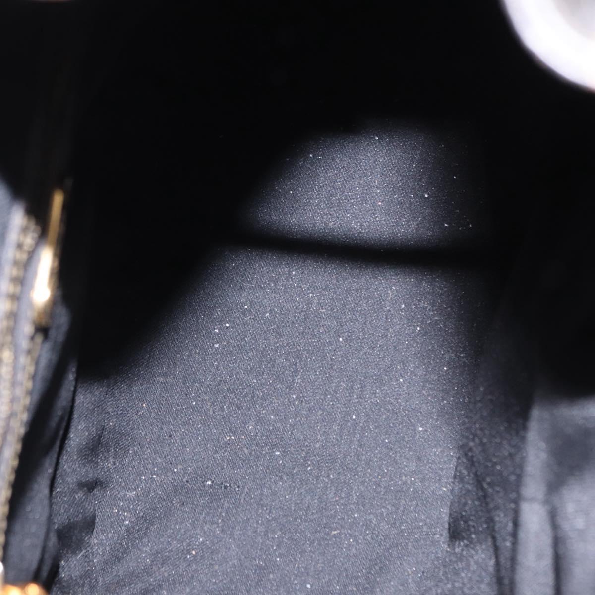 FENDI Pecan Canvas Backpack PVC Black Brown Auth kk700