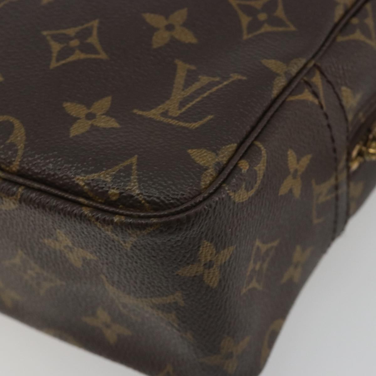 LOUIS VUITTON Monogram Trousse Toilette 28 Clutch Bag M47522 LV Auth kk701A