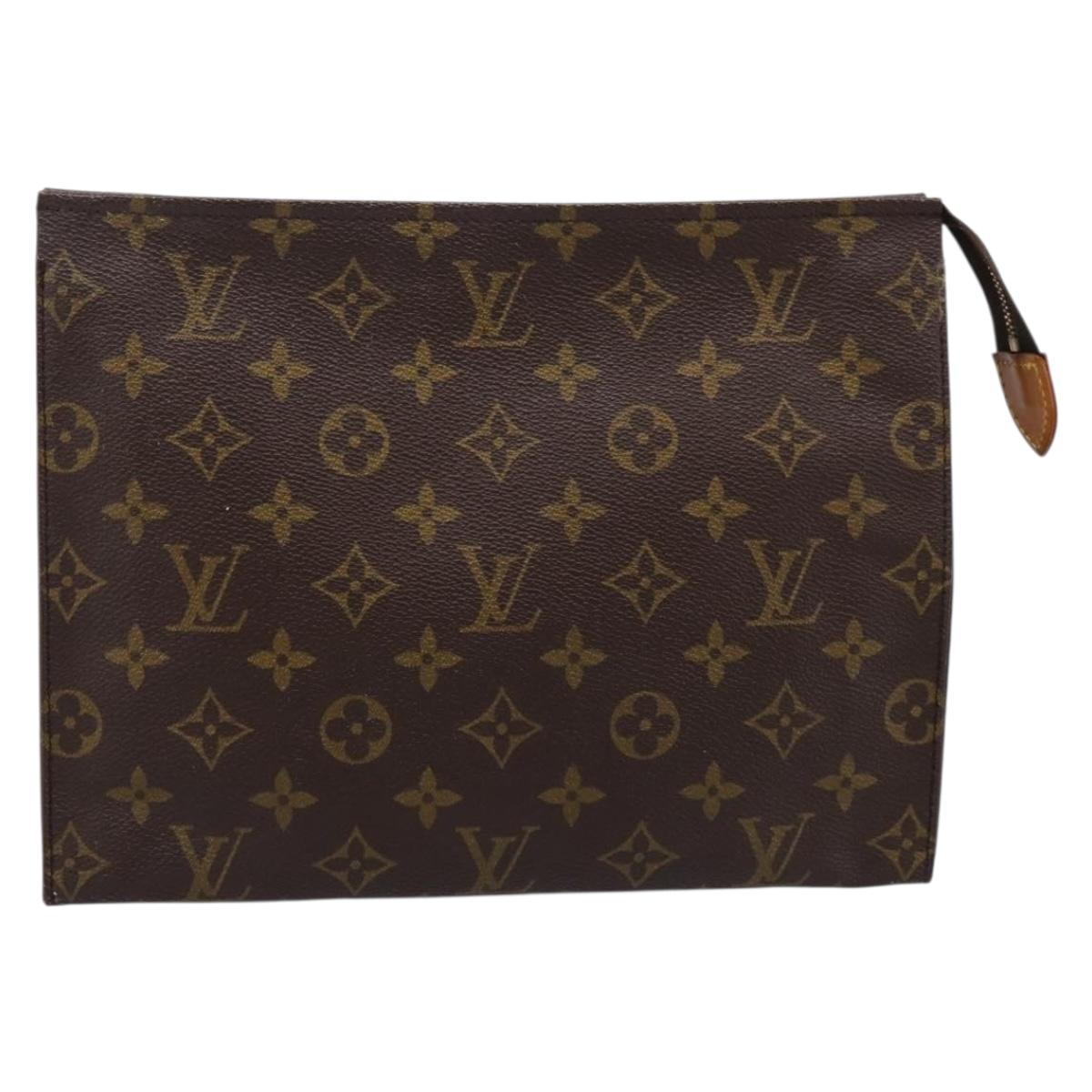 LOUIS VUITTON Monogram Poche Toilette 26 Pouch M47542 LV Auth kk703