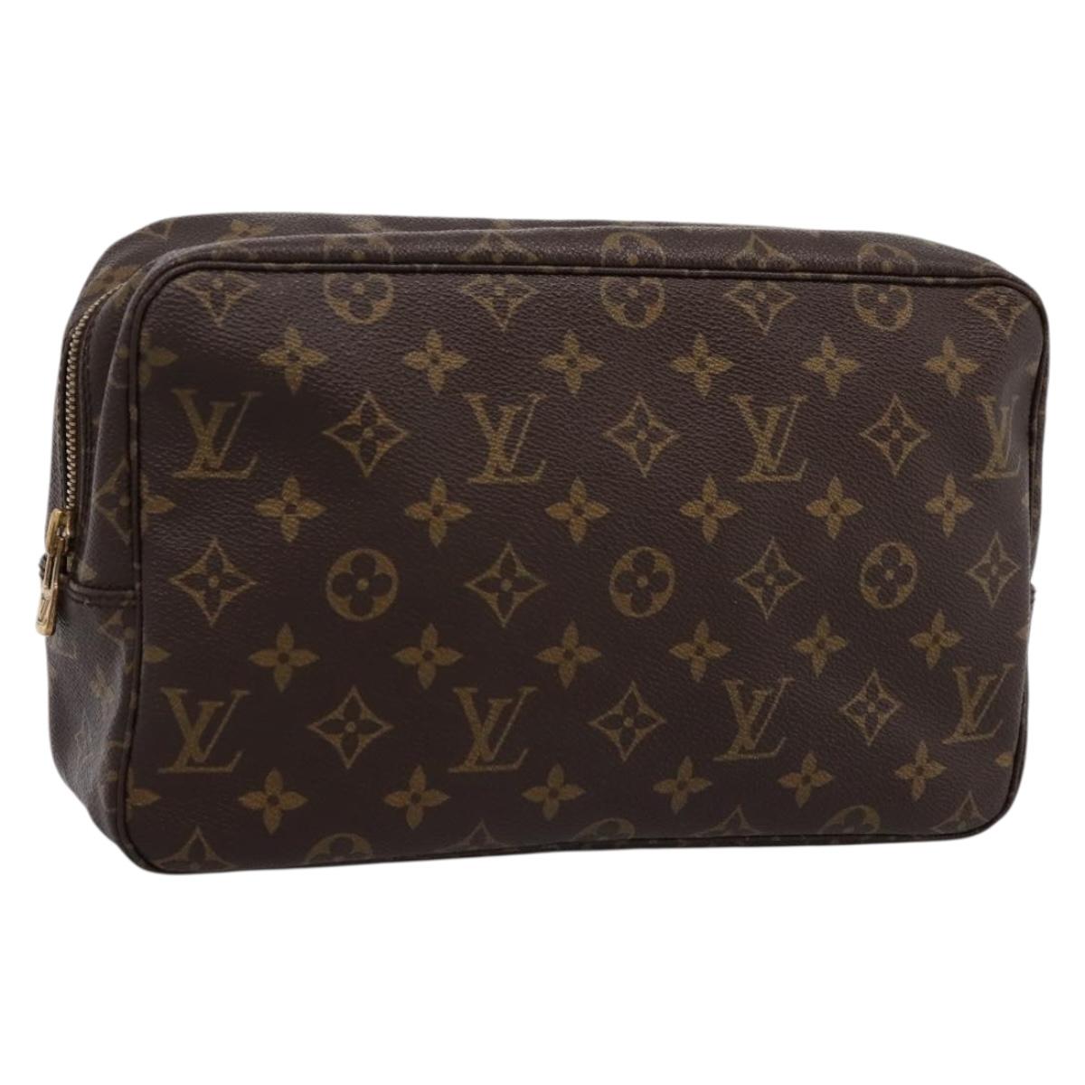 LOUIS VUITTON Monogram Trousse Toilette 28 Clutch Bag M47522 LV Auth kk704