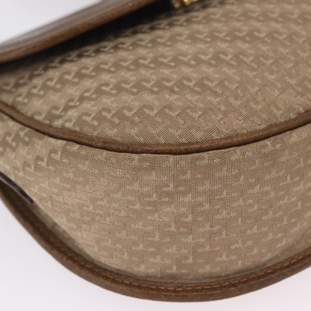 GUCCI Shoulder Bag Canvas Beige Gold Tone 007 115 0074 Auth kk711