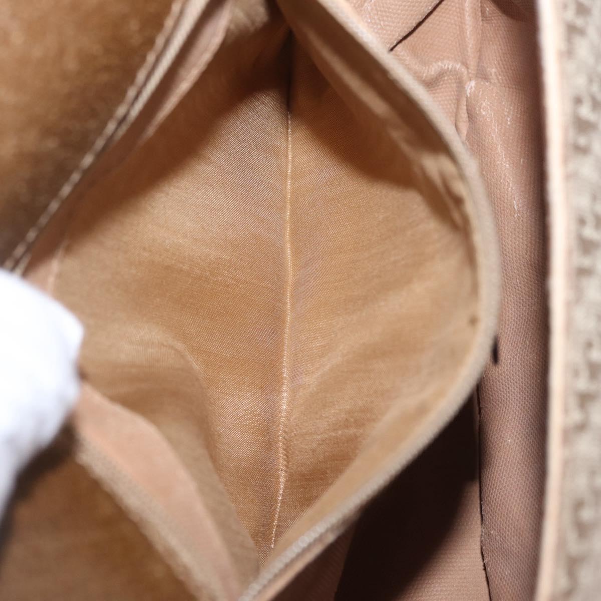 GUCCI Shoulder Bag Canvas Beige Gold Tone 007 115 0074 Auth kk711