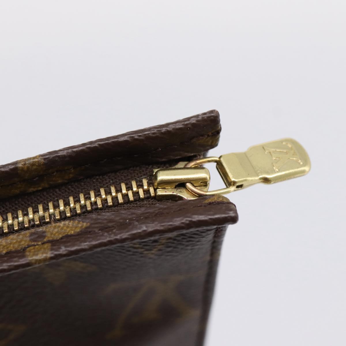 LOUIS VUITTON Monogram Poche Toilette 19 Pouch M47544 LV Auth kk723