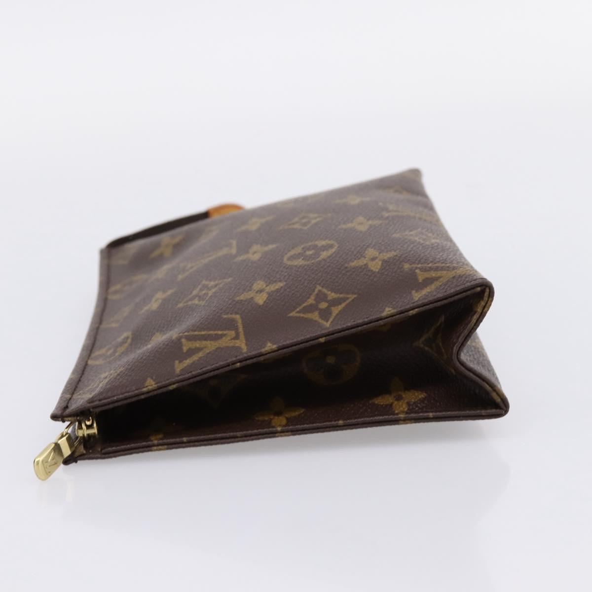 LOUIS VUITTON Monogram Poche Toilette 19 Pouch M47544 LV Auth kk723