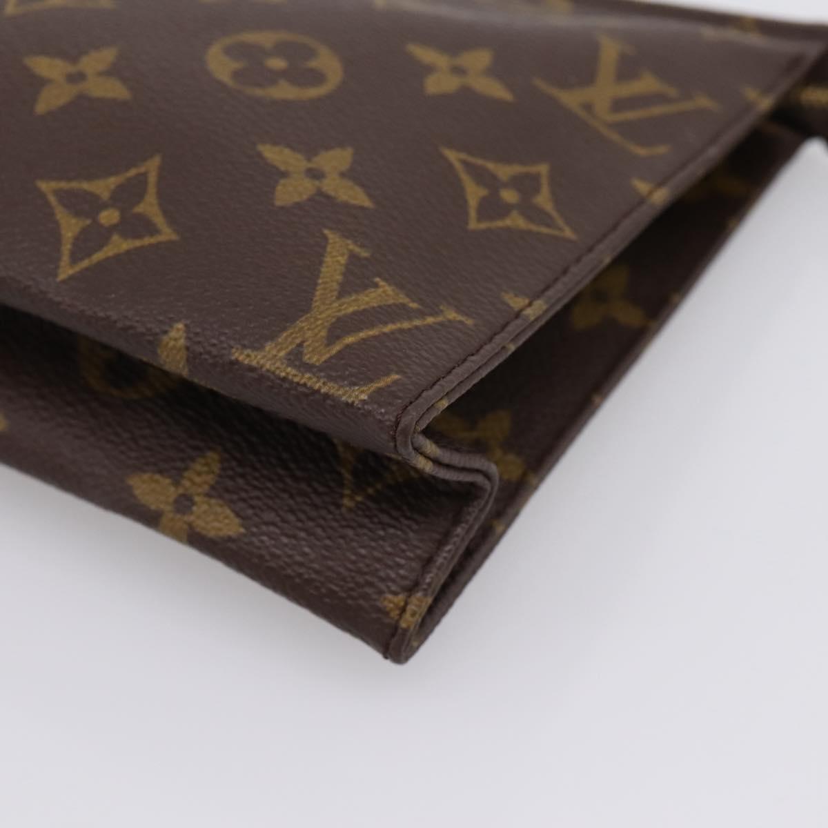 LOUIS VUITTON Monogram Poche Toilette 19 Pouch M47544 LV Auth kk723