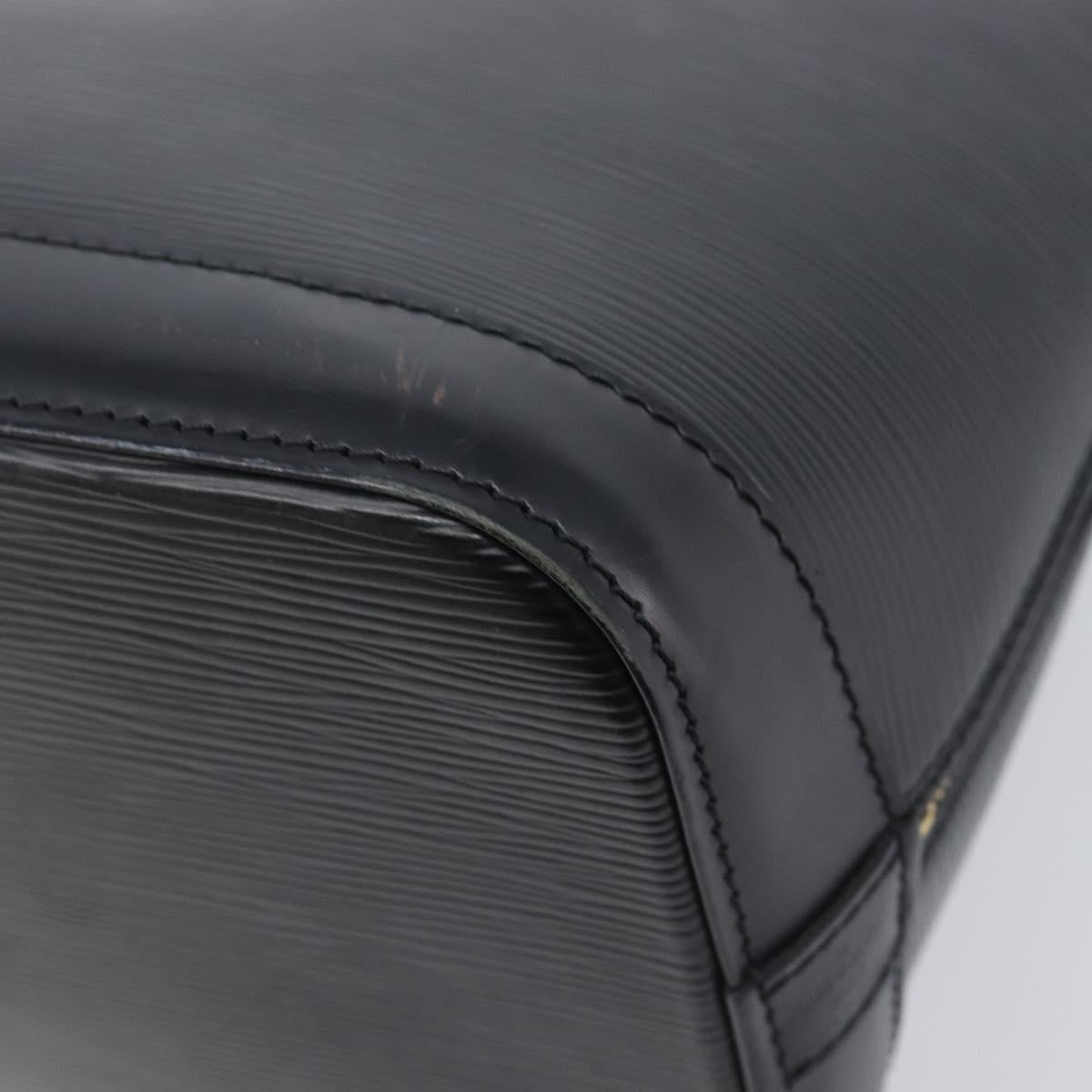 LOUIS VUITTON Epi Alma Hand Bag Noir black M52142 LV Auth LN004A