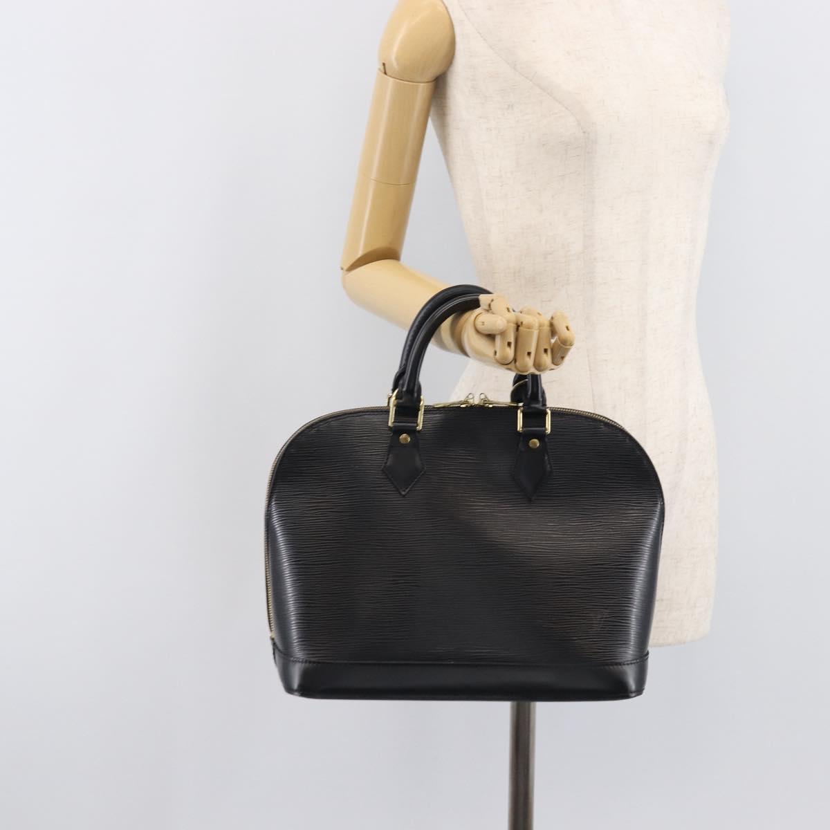 LOUIS VUITTON Epi Alma Hand Bag Noir black M52142 LV Auth LN004A