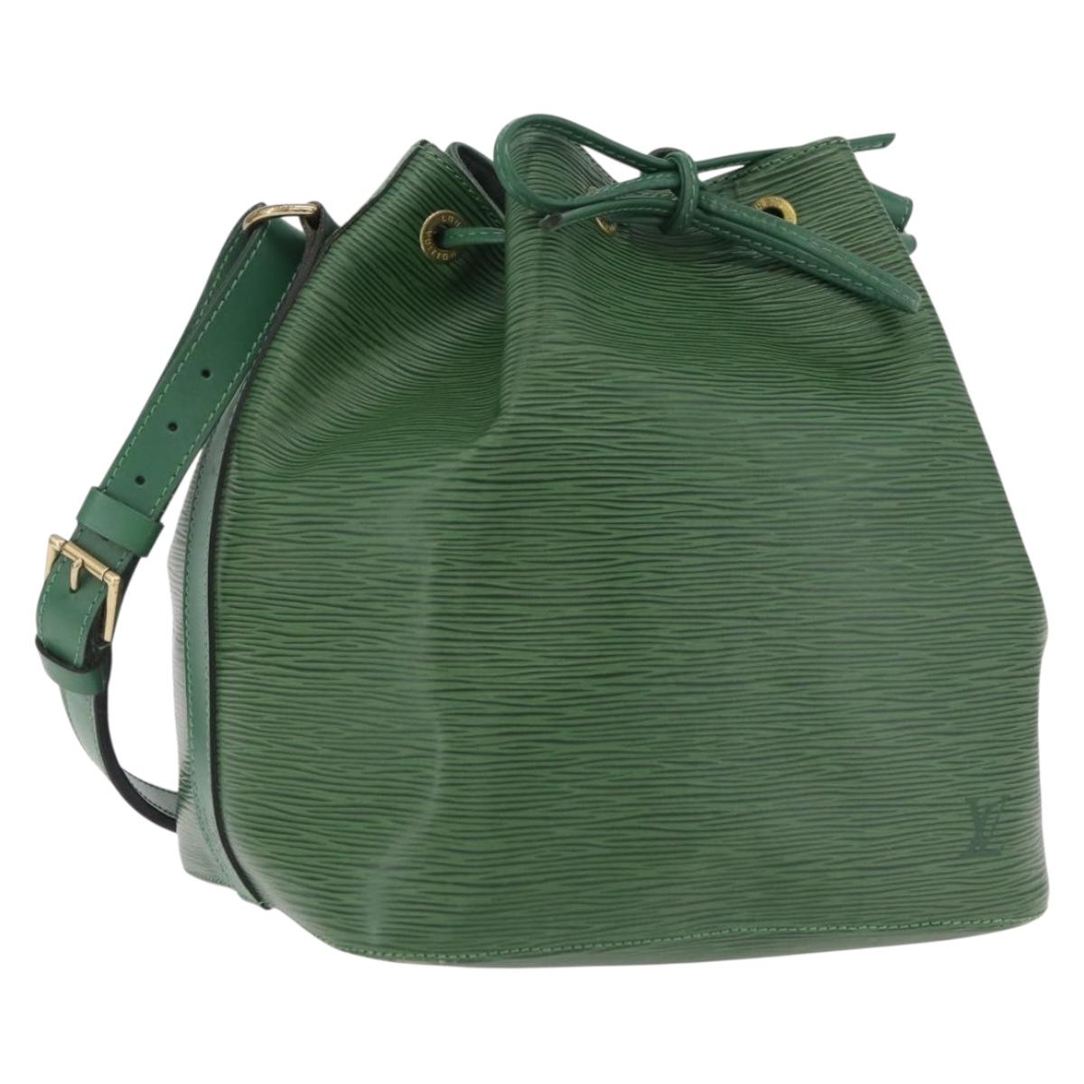 LOUIS VUITTON Epi Petit Noe Shoulder Bag Green M44104 LV Auth LN011V