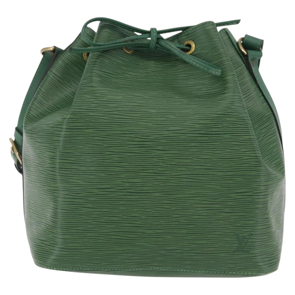 LOUIS VUITTON Epi Petit Noe Shoulder Bag Green M44104 LV Auth LN011V