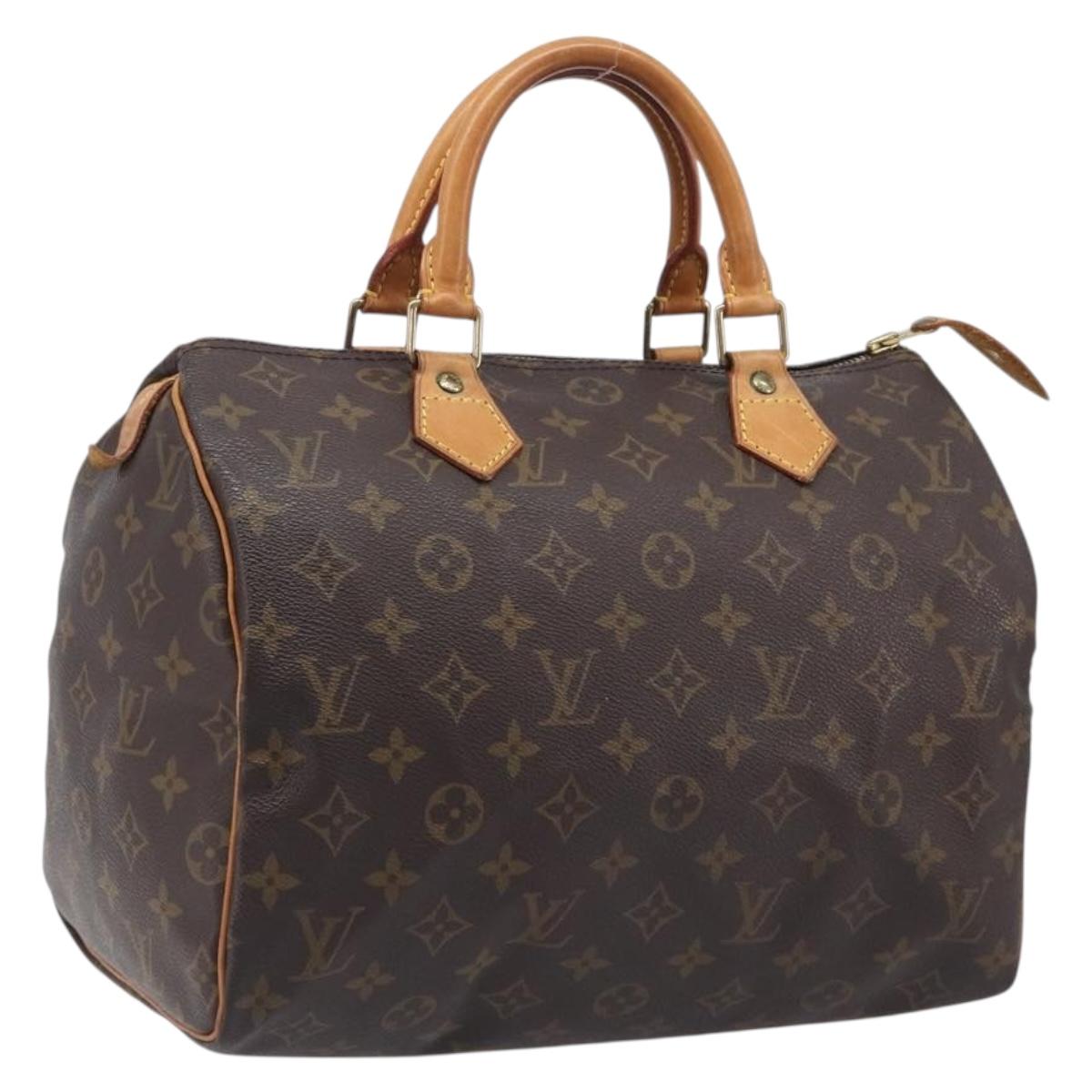 LOUIS VUITTON Monogram Speedy 30 Hand Bag M41526 LV Auth LN012V