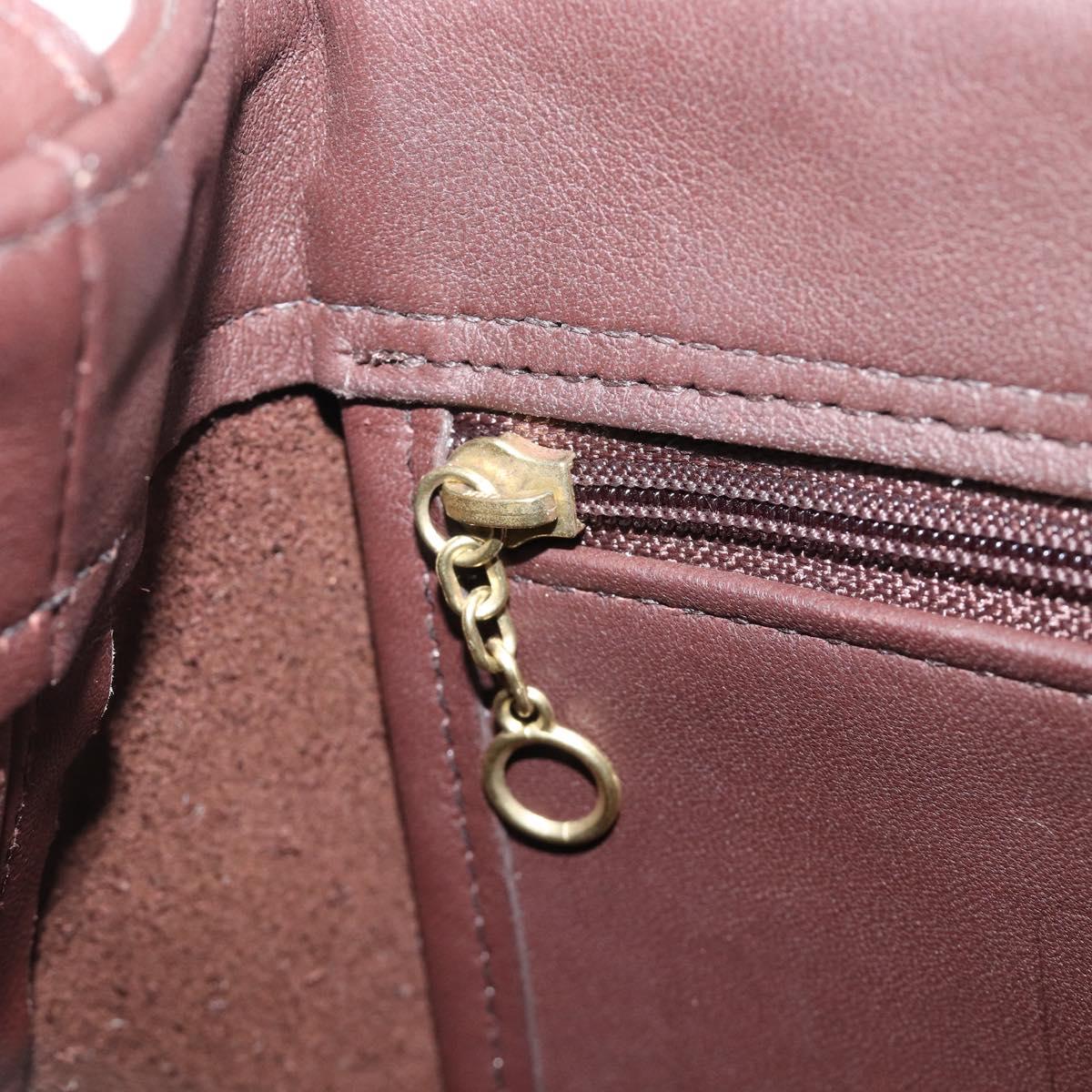 Coach Backpack Leather Brown Gold Tone Auth LN022