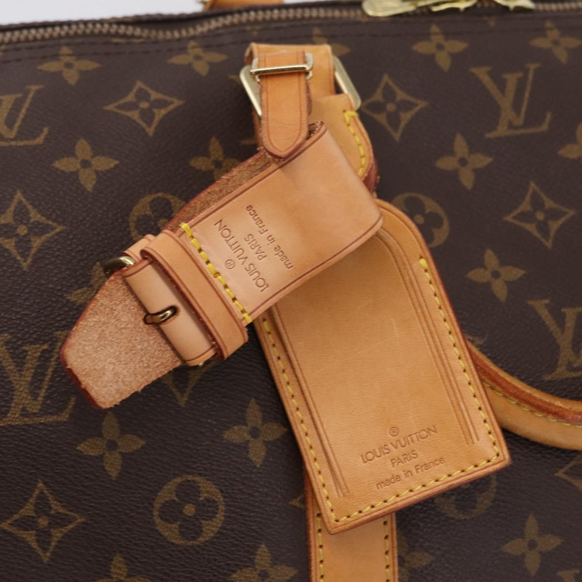 LOUIS VUITTON Monogram Keepall 60 Boston Bag M41422 LV Auth LN037A