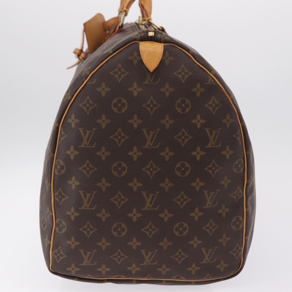 LOUIS VUITTON Monogram Keepall 60 Boston Bag M41422 LV Auth LN037A