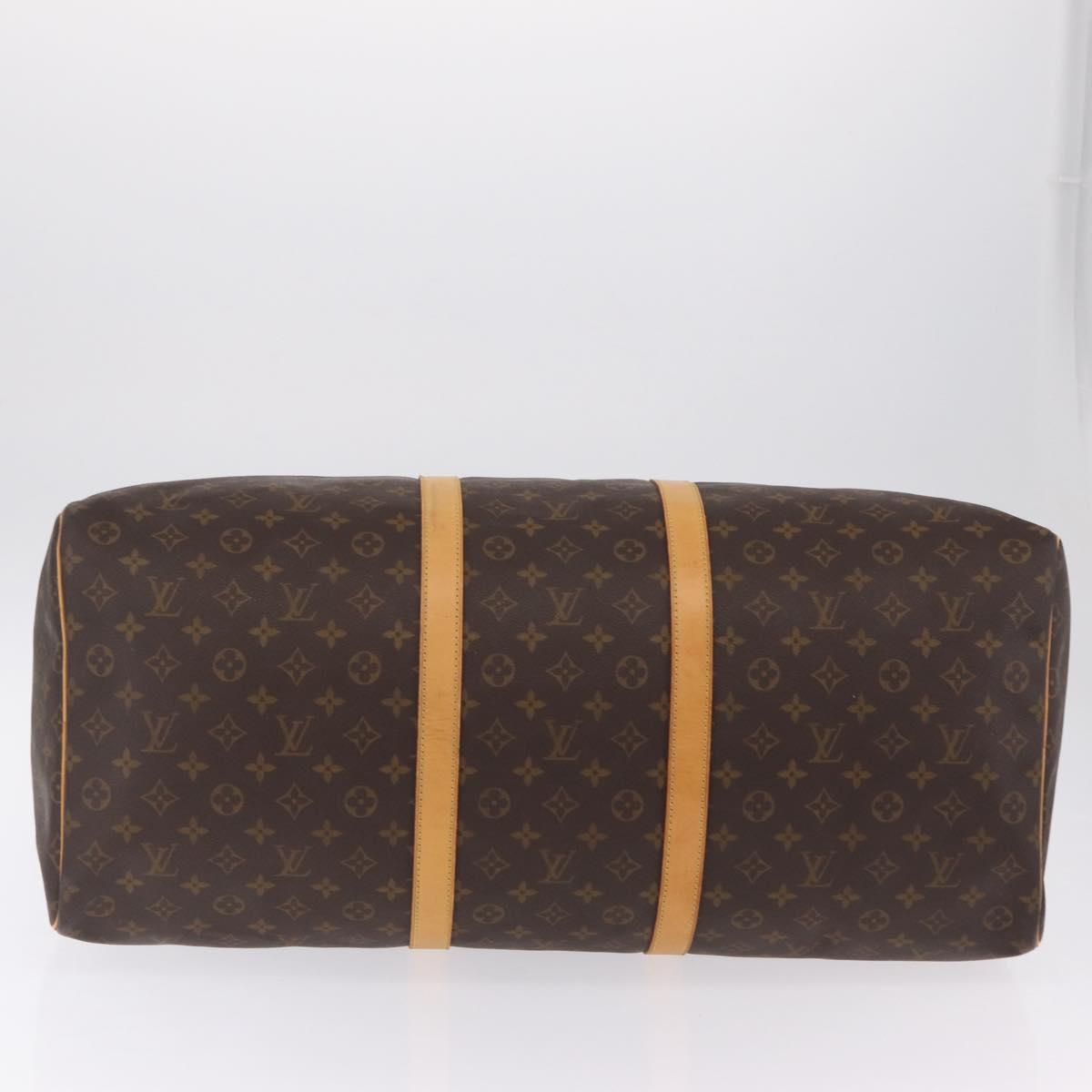 LOUIS VUITTON Monogram Keepall 60 Boston Bag M41422 LV Auth LN038A