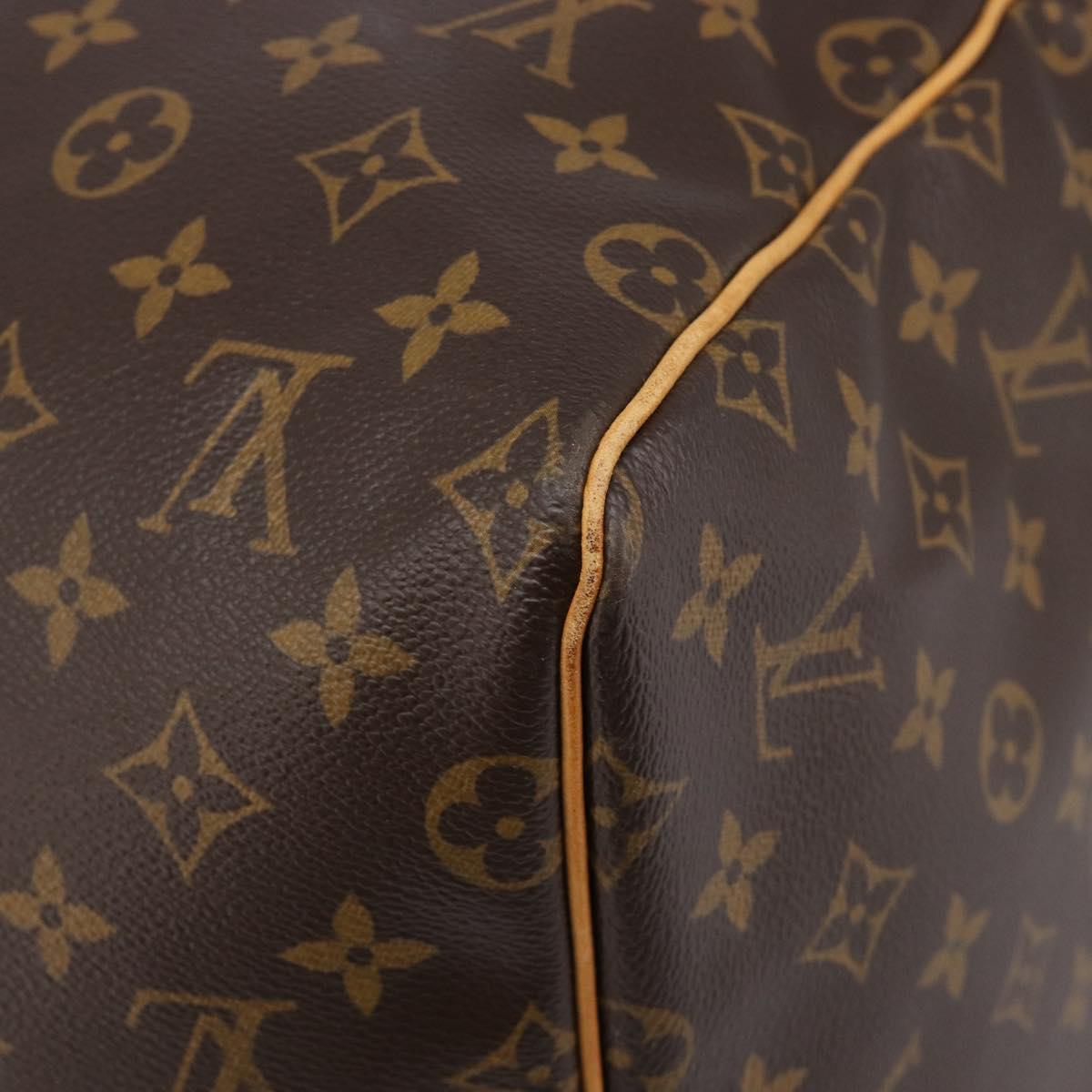 LOUIS VUITTON Monogram Keepall 55 Boston Bag M41424 LV Auth LN039V