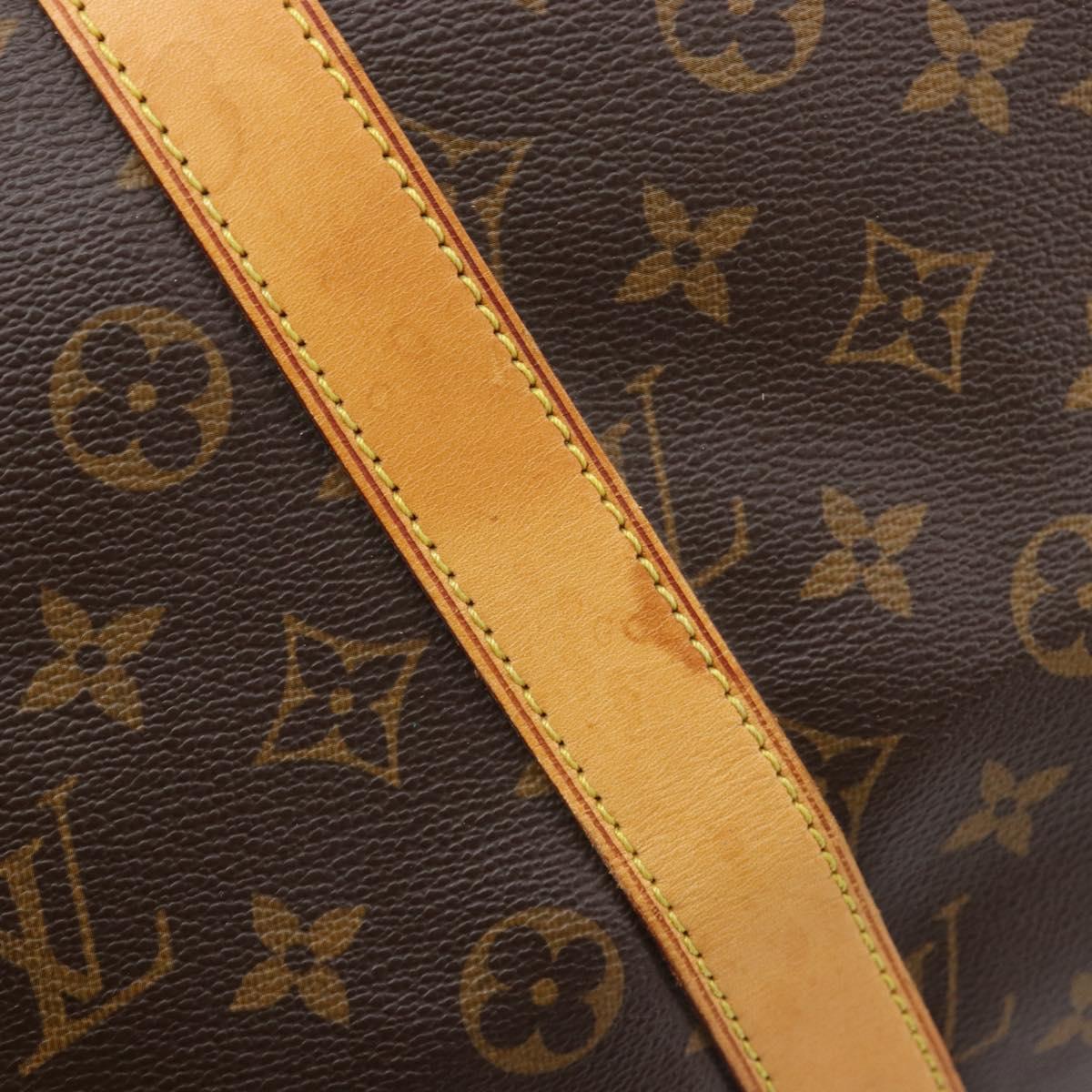 LOUIS VUITTON Monogram Keepall 55 Boston Bag M41424 LV Auth LN039V