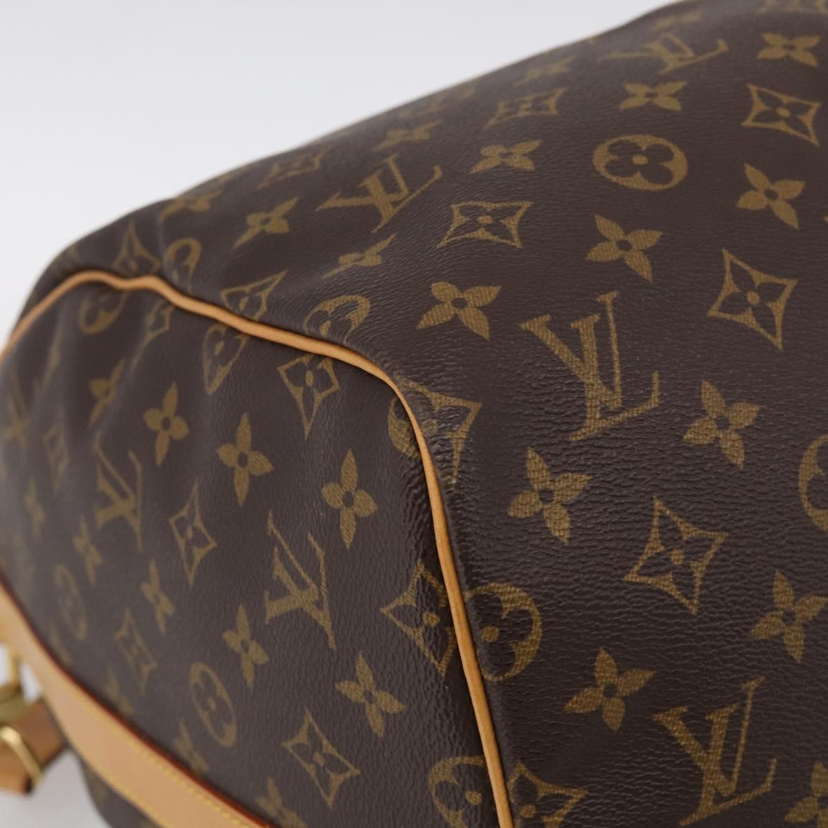 LOUIS VUITTON Monogram Keepall Bandouliere 55 Boston Bag M41414 LV Auth LN040V