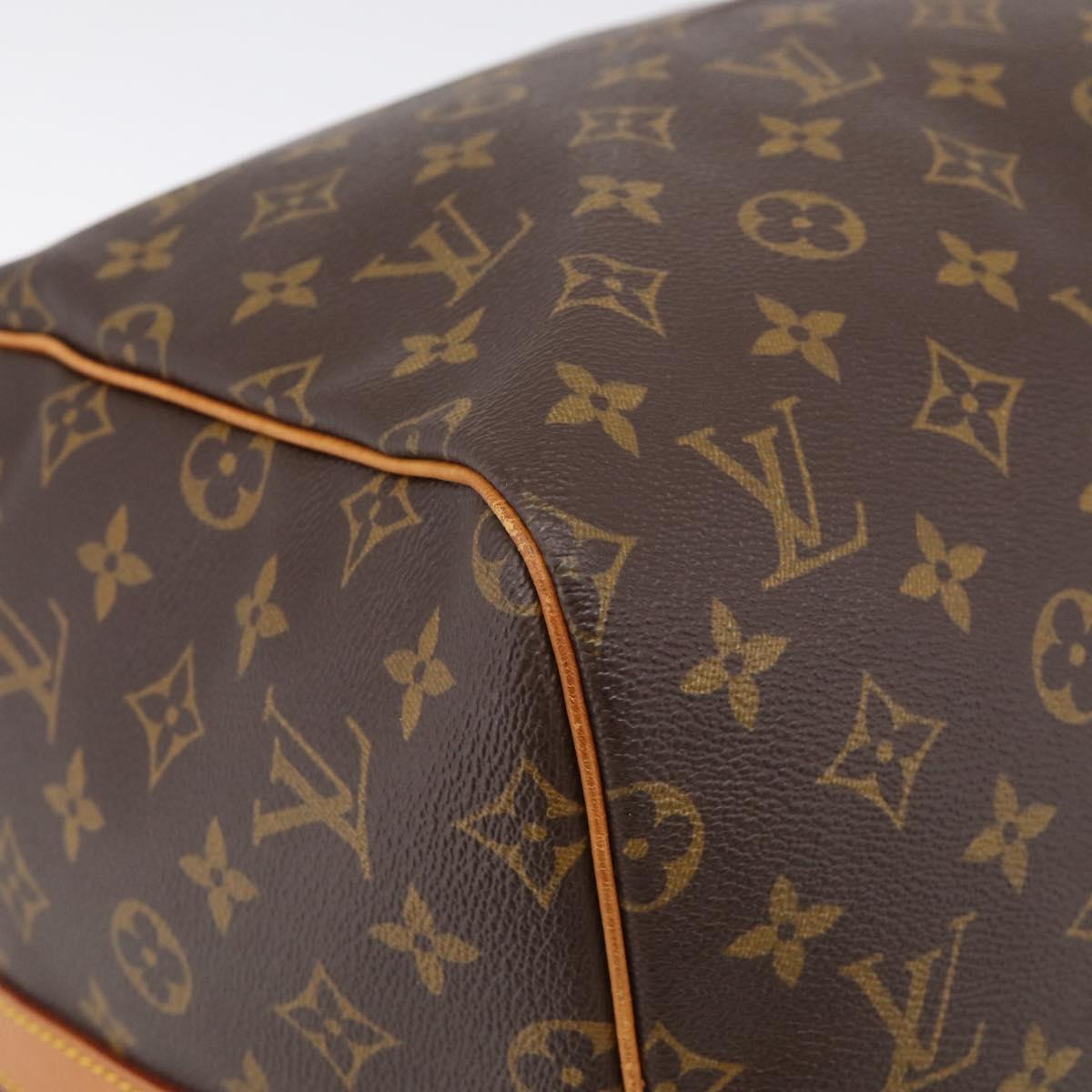 LOUIS VUITTON Monogram Keepall Bandouliere 55 Boston Bag M41414 LV Auth LN041V