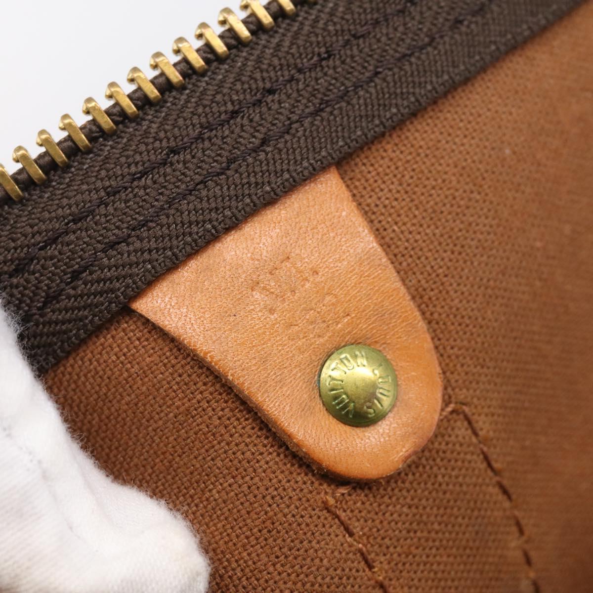 LOUIS VUITTON Monogram Keepall Bandouliere 55 Boston Bag M41414 LV Auth LN041V