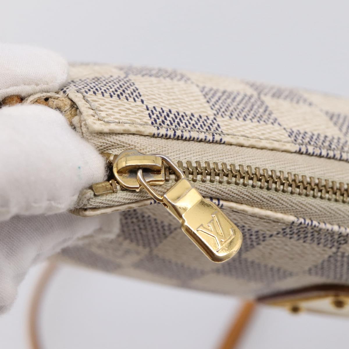 LOUIS VUITTON Damier Azur Eva Shoulder Bag N55214 LV Auth LN062