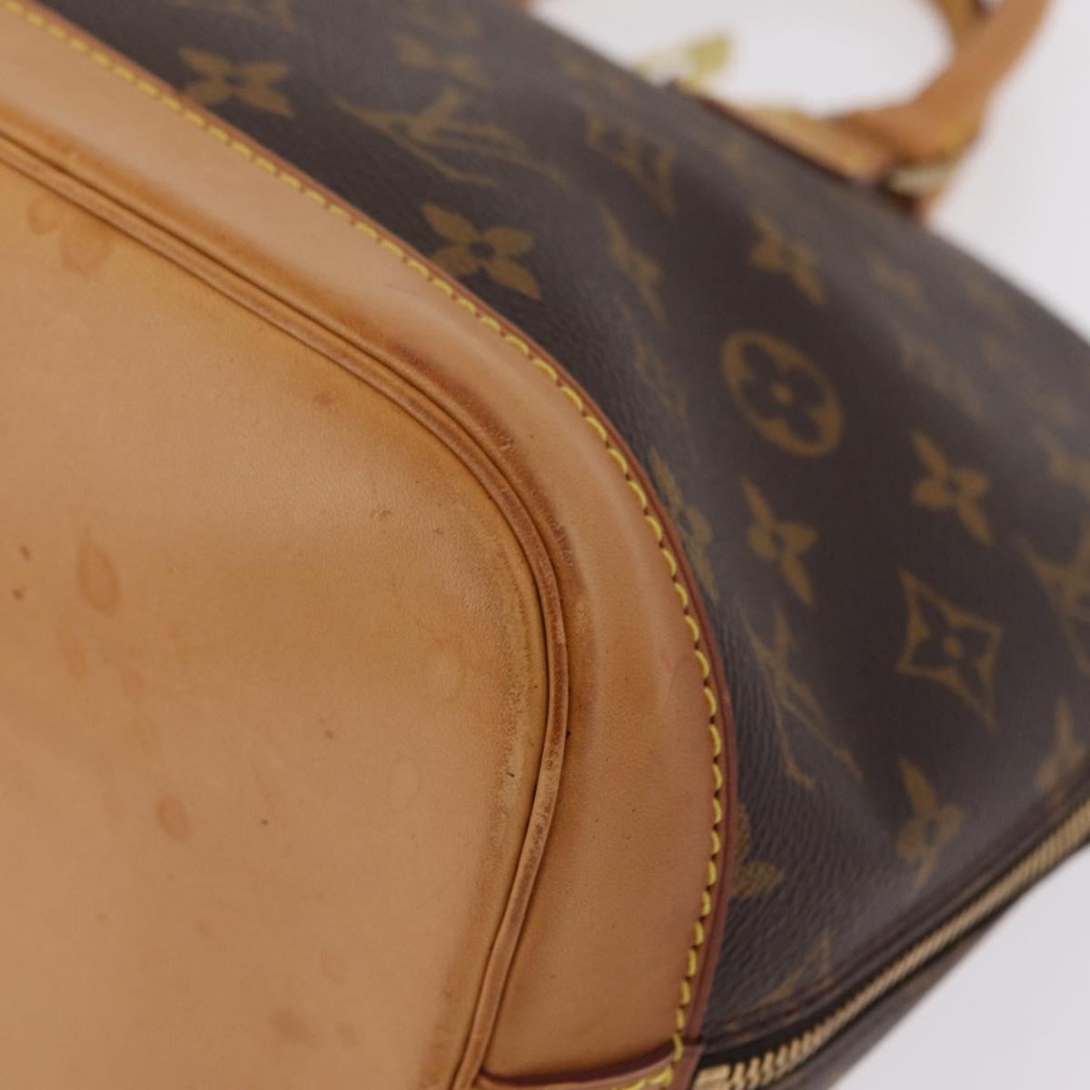 LOUIS VUITTON Monogram Alma Hand Bag M51130 LV Auth LN066A