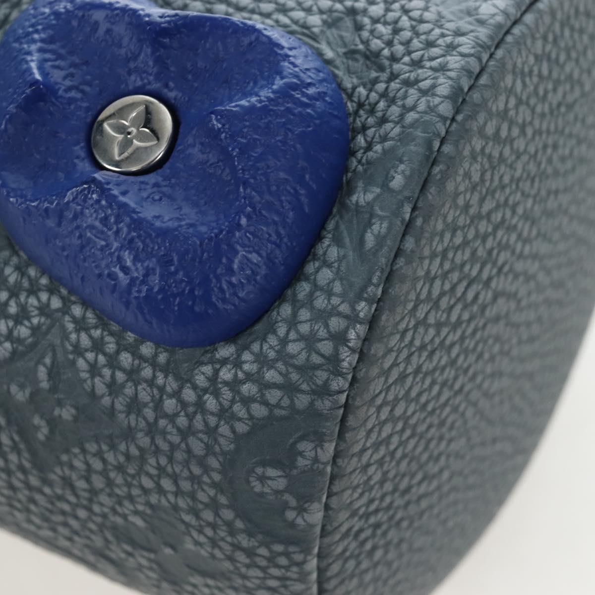 LOUIS VUITTON Taurillon Monogram Climbing Chalk Nano Bag Gray M81572 LN075SAM