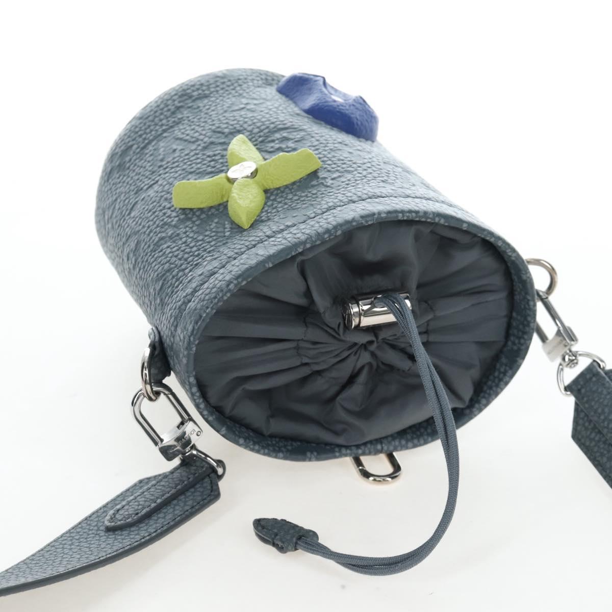 LOUIS VUITTON Taurillon Monogram Climbing Chalk Nano Bag Gray M81572 LN075SAM