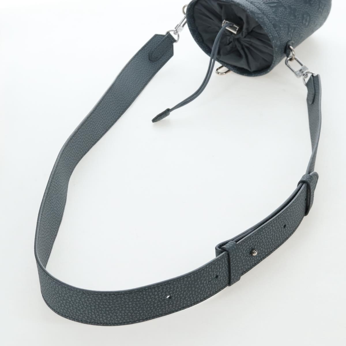 LOUIS VUITTON Taurillon Monogram Climbing Chalk Nano Bag Gray M81572 LN075SAM