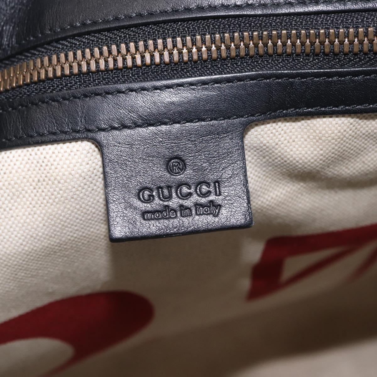 GUCCI GG Supreme Tote Bag PVC 2way Beige Gold Tone 450950 Auth LN076V