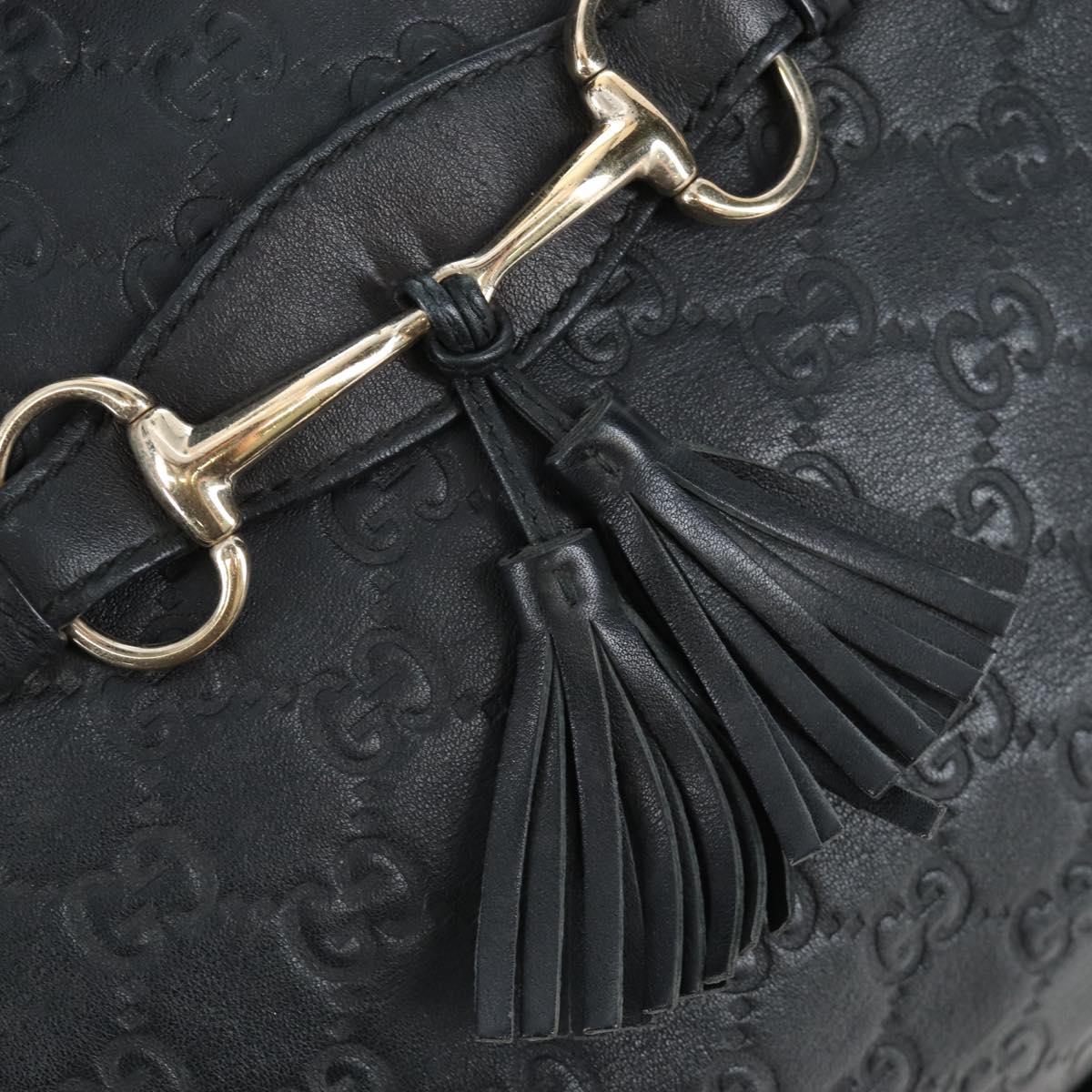 GUCCI GuccissimaGG Horsebit Chain Shoulder Bag Leather 2way 322226 Auth LN097V