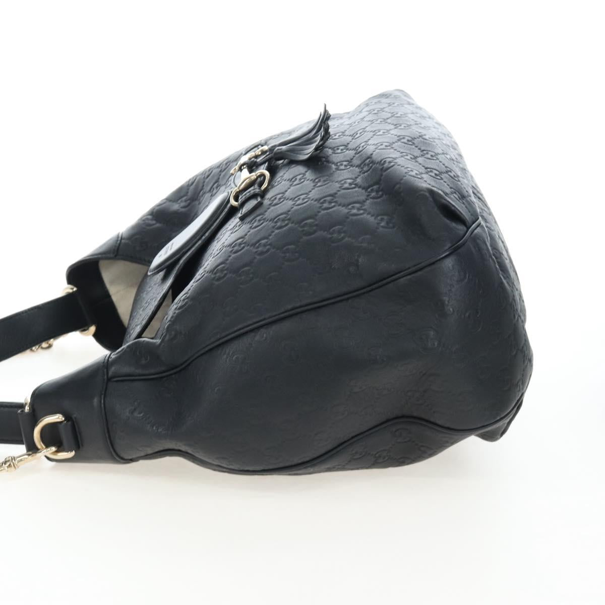 GUCCI GuccissimaGG Horsebit Chain Shoulder Bag Leather 2way 322226 Auth LN097V