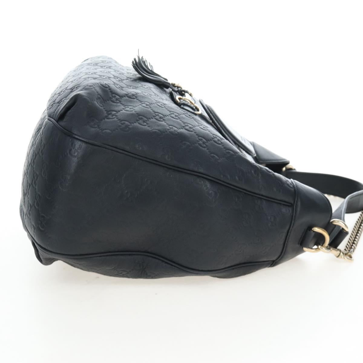 GUCCI GuccissimaGG Horsebit Chain Shoulder Bag Leather 2way 322226 Auth LN097V