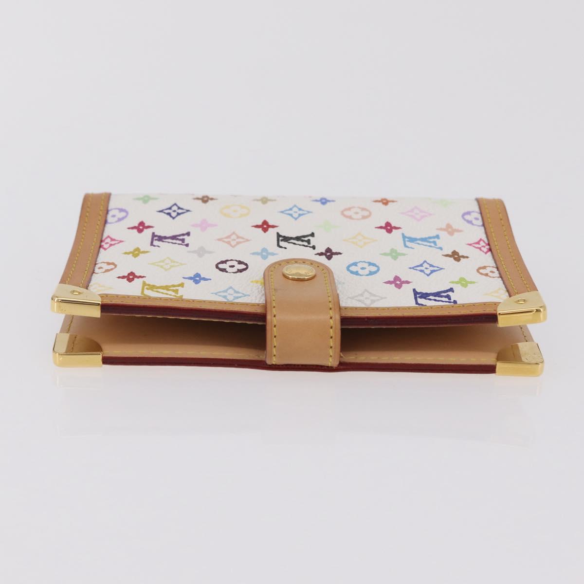 LOUIS VUITTON Multicolor Agenda PM Day Planner Cover White R20896 LV Auth LN102