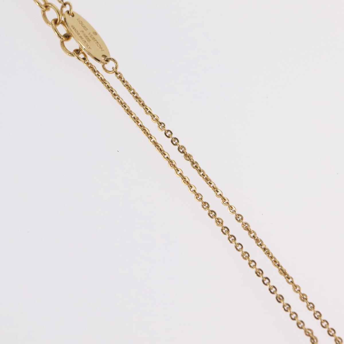 LOUIS VUITTON Collier Raydy Lucky Necklace Metal Gold Tone M64713 LV Auth LN103V