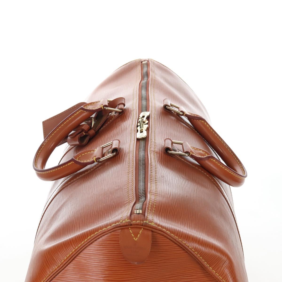 LOUIS VUITTON Epi Keepall 50 Boston Bag Zipangu Gold M42968 LV Auth LN105V