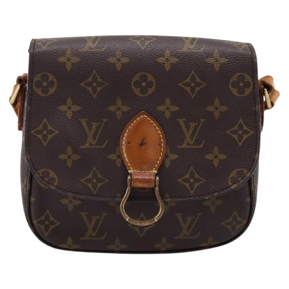 LOUIS VUITTON Monogram Saint Cloud MM Shoulder Bag M51243 LV Auth LN126