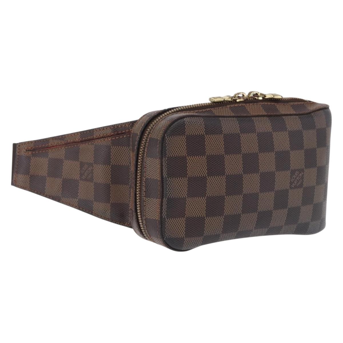 LOUIS VUITTON Damier Ebene Geronimos Shoulder Bag N51994 LV Auth LN135