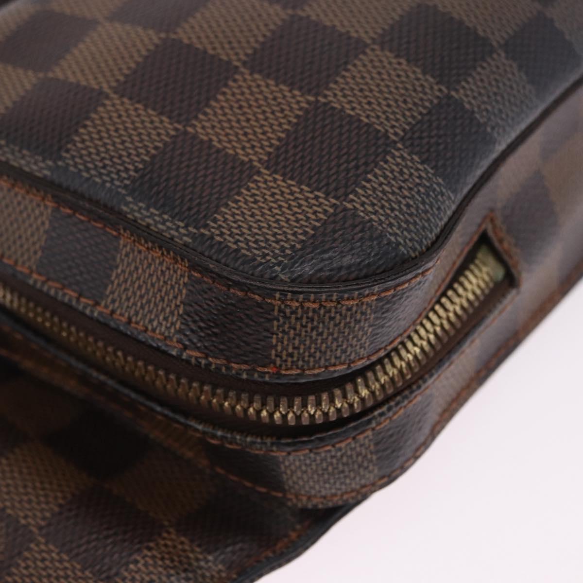 LOUIS VUITTON Damier Ebene Geronimos Shoulder Bag N51994 LV Auth LN135