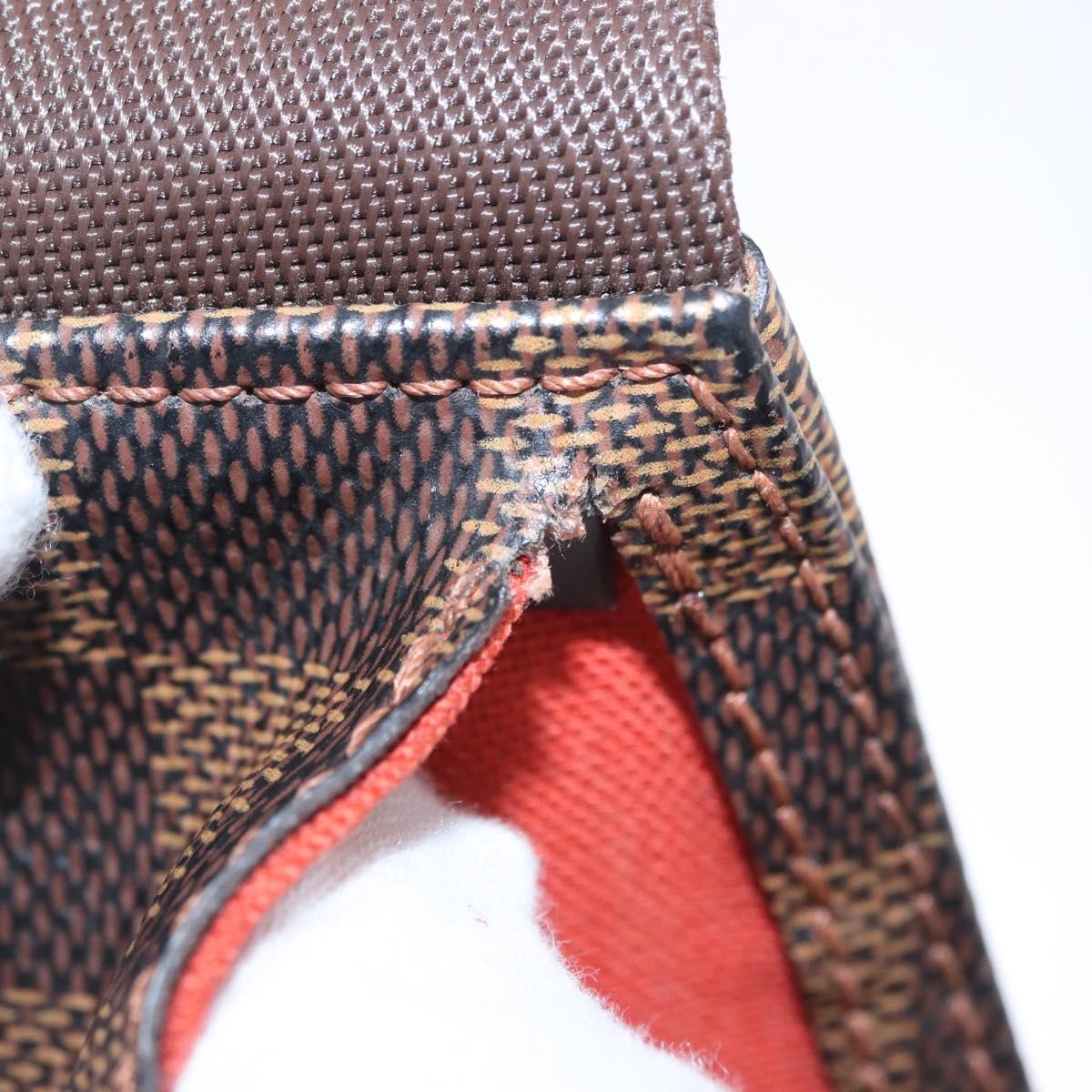LOUIS VUITTON Damier Ebene Geronimos Shoulder Bag N51994 LV Auth LN135