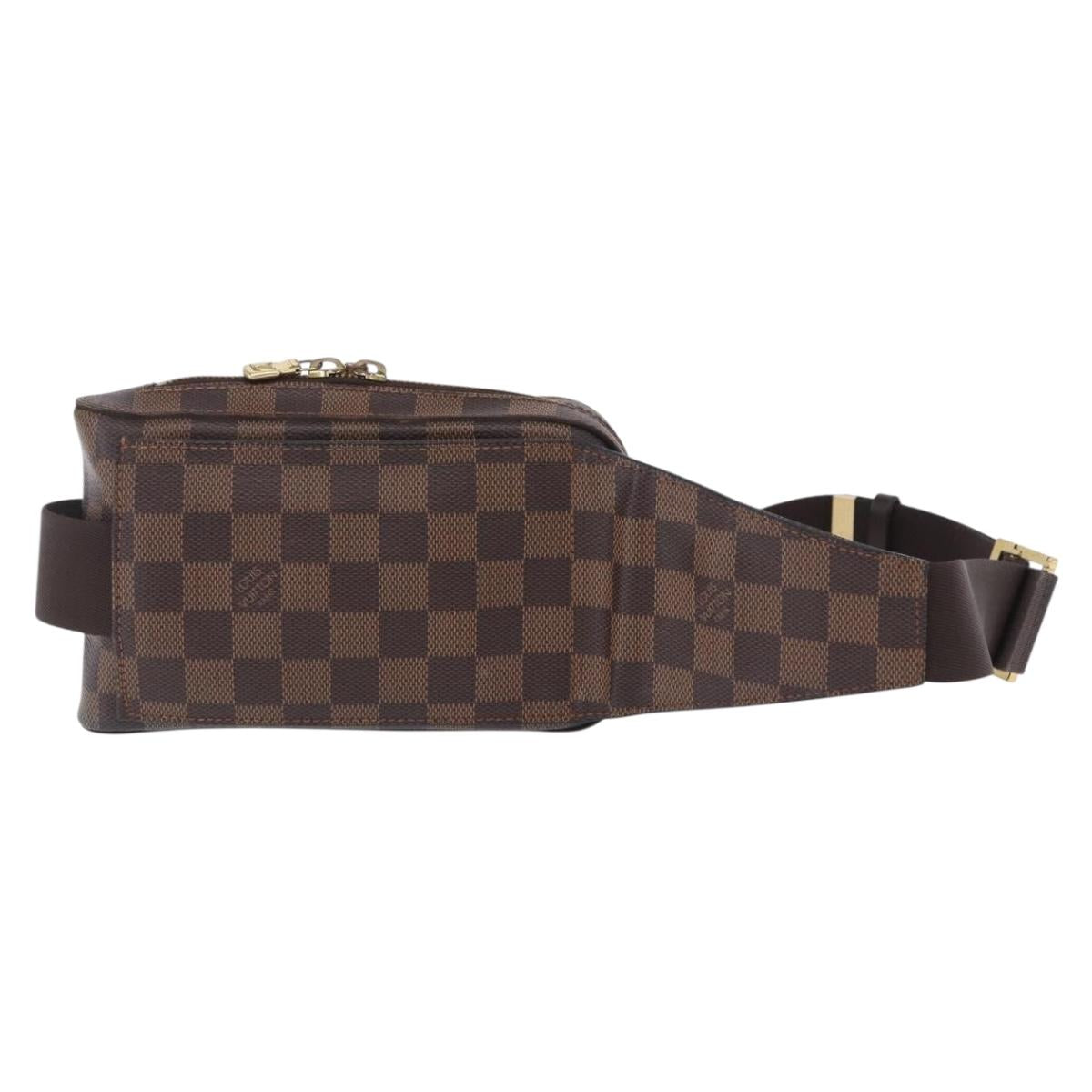 LOUIS VUITTON Damier Ebene Geronimos Shoulder Bag N51994 LV Auth LN135