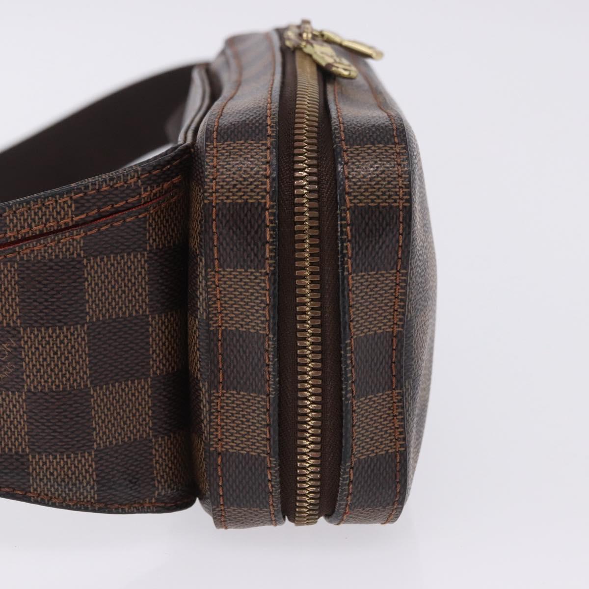 LOUIS VUITTON Damier Ebene Geronimos Shoulder Bag N51994 LV Auth LN135