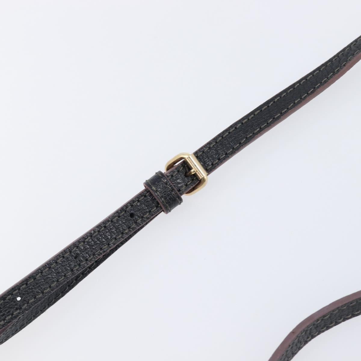 Vivienne Westwood Hand Bag Leather 2way Black Gold Auth LN142A