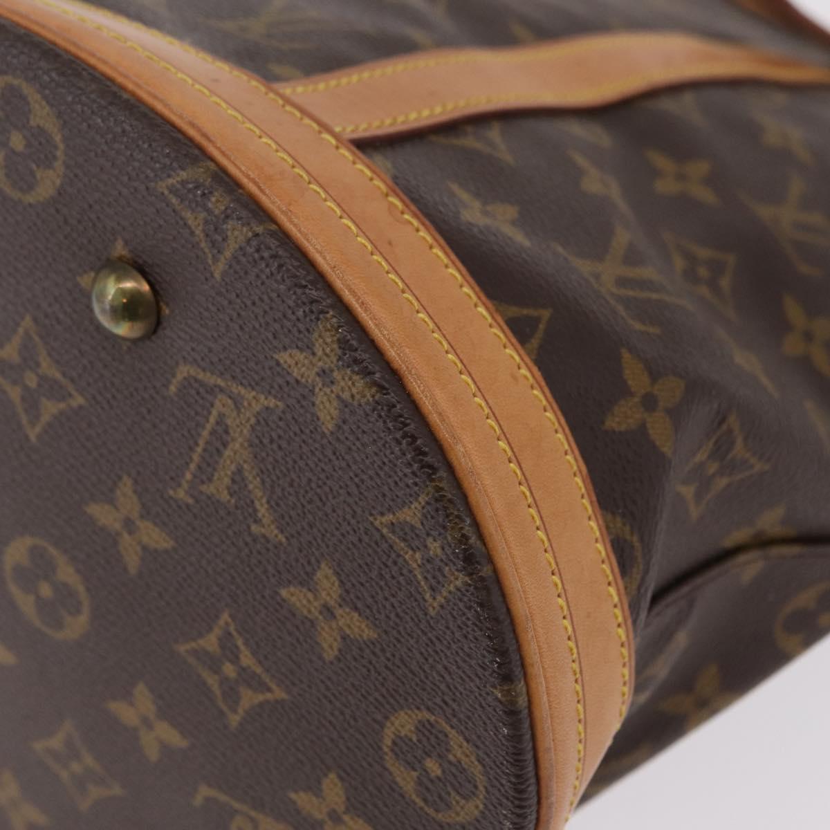 LOUIS VUITTON Monogram Bucket GM Shoulder Bag M42236 LV Auth LN151
