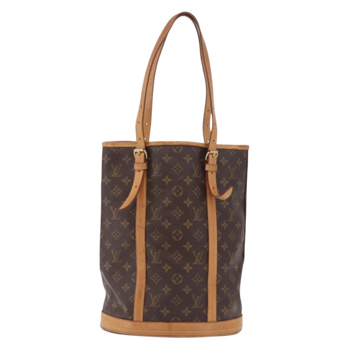 LOUIS VUITTON Monogram Bucket GM Shoulder Bag M42236 LV Auth LN151