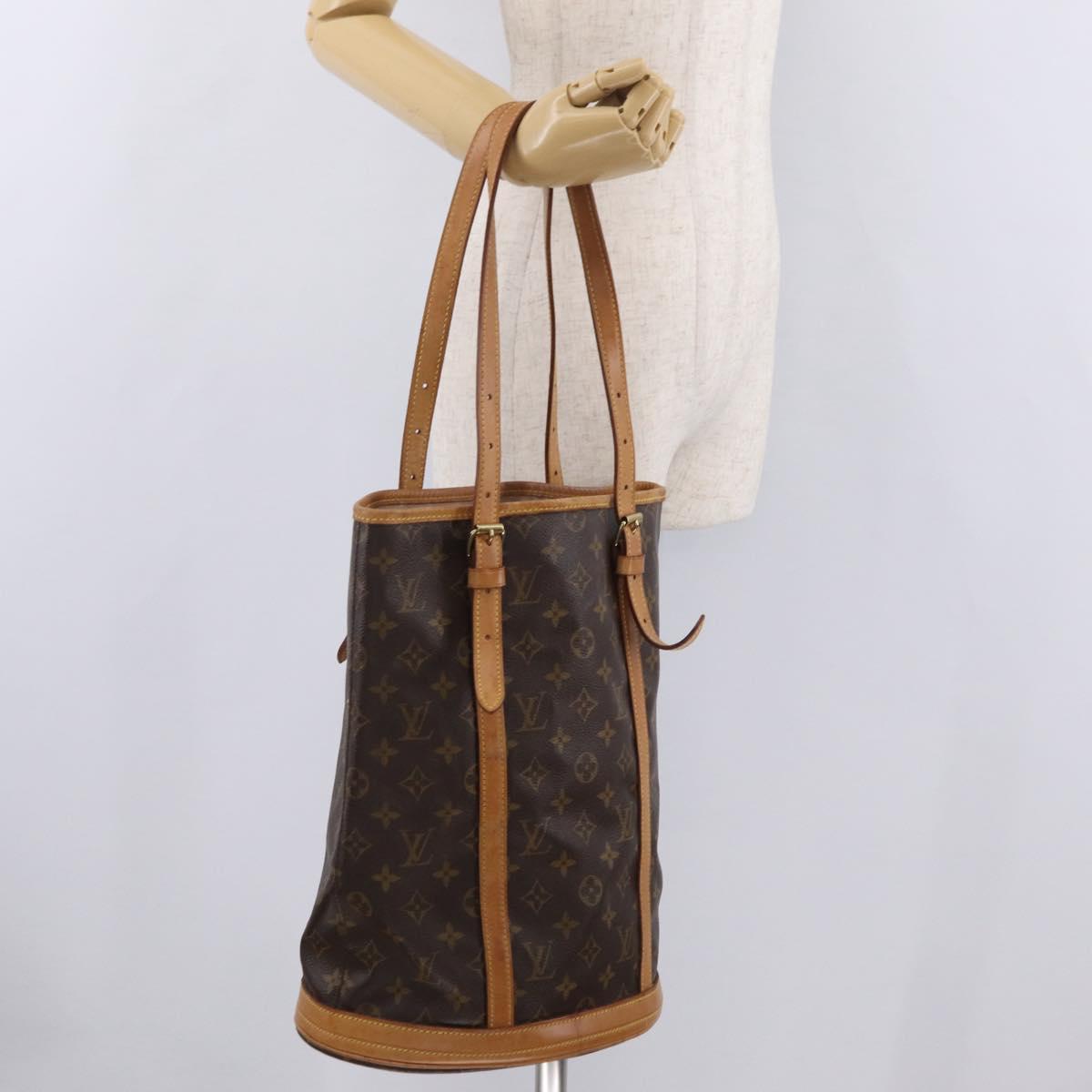 LOUIS VUITTON Monogram Bucket GM Shoulder Bag M42236 LV Auth LN151