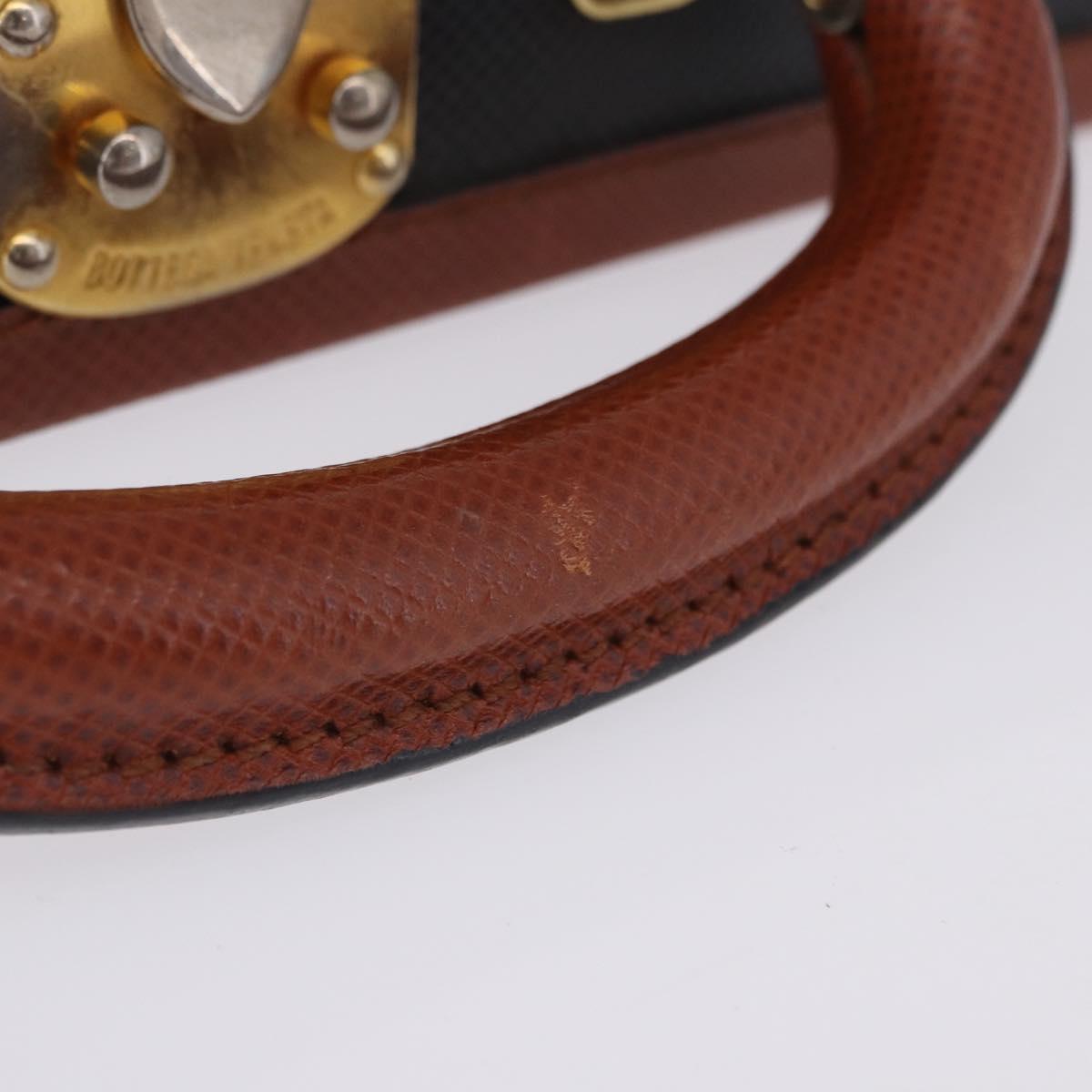Vivienne Westwood Briefcase PVC Black Gold Auth LN161