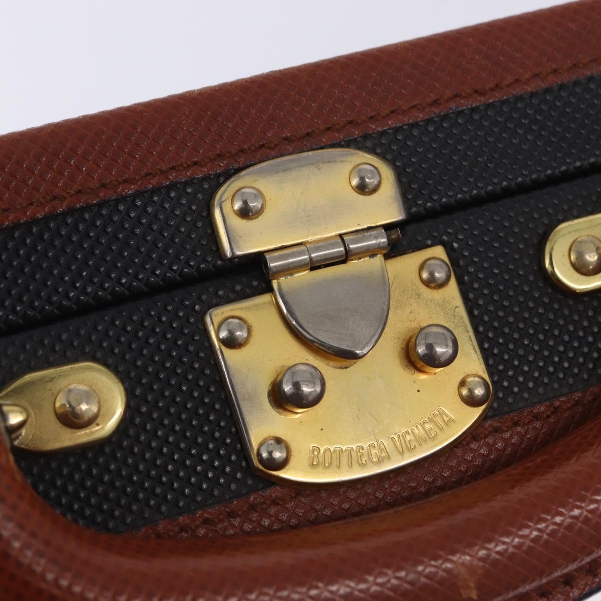 Vivienne Westwood Briefcase PVC Black Gold Auth LN161