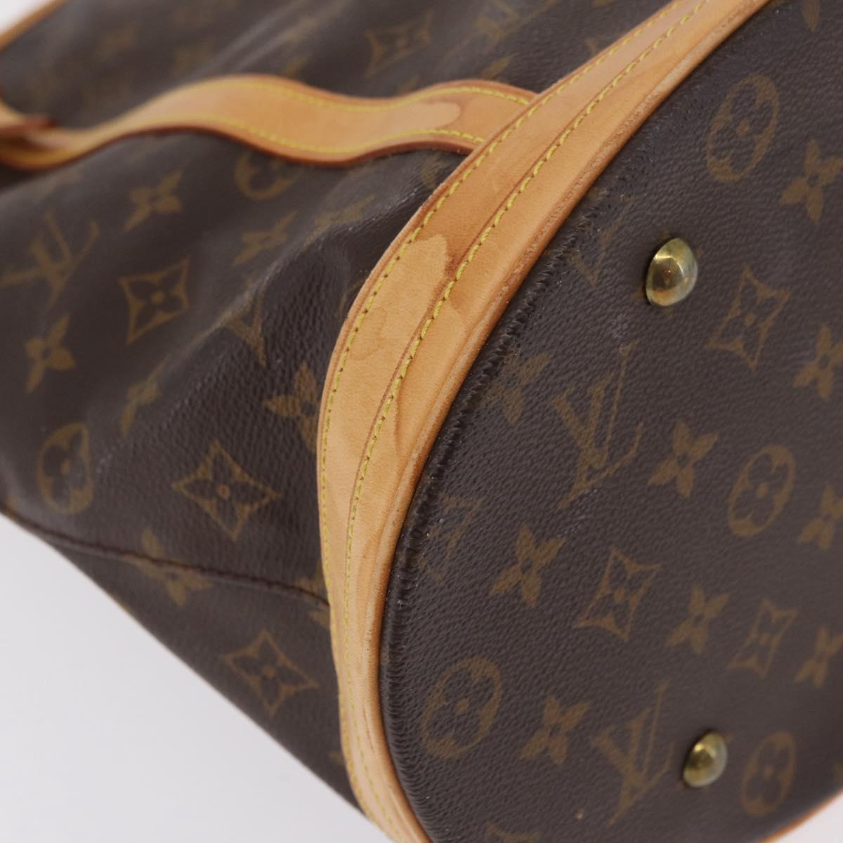 LOUIS VUITTON Monogram Bucket GM Shoulder Bag M42236 LV Auth LN164