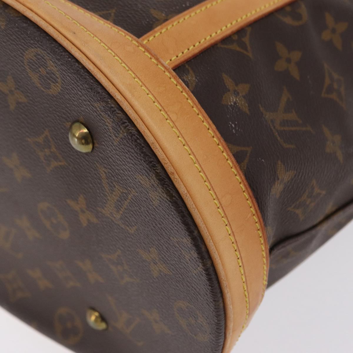 LOUIS VUITTON Monogram Bucket GM Shoulder Bag M42236 LV Auth LN164
